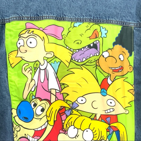 NWT NICKELODEON Jean Jacket Rugrats Size L - Picture 4 of 7